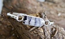 Load image into Gallery viewer, Blue John Silver Bangle