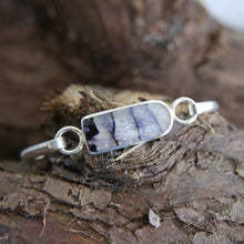 Load image into Gallery viewer, Blue John Silver Bangle