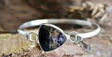 Load image into Gallery viewer, Blue John Silver Tension Bangle