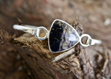 Load image into Gallery viewer, Blue John Silver Tension Bangle