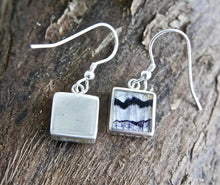 Load image into Gallery viewer, Blue John Drop Earrings 9mm Square