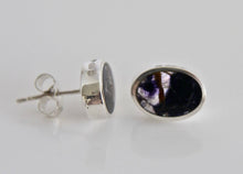 Load image into Gallery viewer, Blue John Oval Stud Earrings