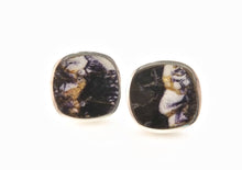 Load image into Gallery viewer, Blue John Silver Stud Earrings