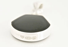 Load image into Gallery viewer, Blue John & Jet Double Sided Pendant