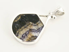 Load image into Gallery viewer, Blue John & Jet Double Sided Pendant