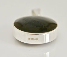 Load image into Gallery viewer, Fluorite & Whitby Jet Double Sided Pendant