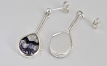 Load image into Gallery viewer, Blue John Pear Shape Drop Earrings