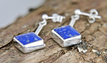 Load image into Gallery viewer, Lapis Lazuli Dangle Drop Earrings