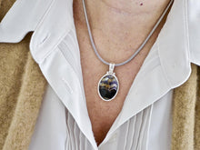Load image into Gallery viewer, Blue John & Malachite Double Sided Pendant