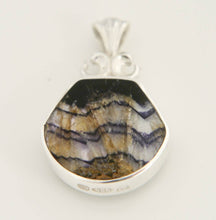 Load image into Gallery viewer, Blue John & Malachite Double-Sided Pendant