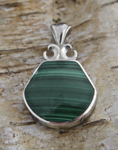Load image into Gallery viewer, Blue John & Malachite Double-Sided Pendant