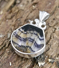 Load image into Gallery viewer, Blue John & Malachite Double-Sided Pendant