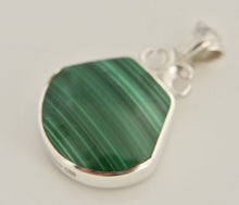 Load image into Gallery viewer, Blue John & Malachite Double-Sided Pendant