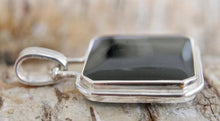 Load image into Gallery viewer, Jet and Blue John Double Sided Pendant