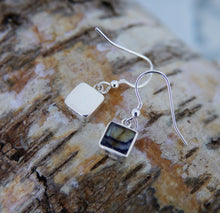 Load image into Gallery viewer, Blue John Square Drop Earrings 7mm