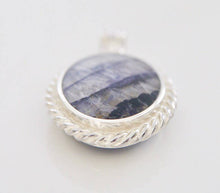 Load image into Gallery viewer, Blue John & Lapis Lazuli Double Sided Pendant