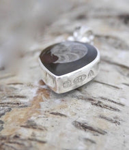 Load image into Gallery viewer, Ammonite & Jet Double Sided Pendant