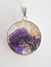 Load image into Gallery viewer, Blue John & Ammonite Double Sided Pendant