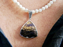 Load image into Gallery viewer, Blue John Triangle Pendant
