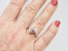 Load image into Gallery viewer, Blue John Diamond Shape Silver Ring