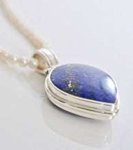 Load image into Gallery viewer, Lapis Lazuli & Blue John Double Sided Pendant