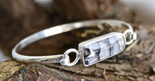 Load image into Gallery viewer, Blue John Silver Bangle