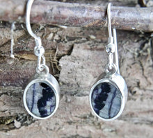 Load image into Gallery viewer, Blue John Oval Drop Earrings