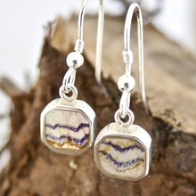 Load image into Gallery viewer, Blue John Drop Earrings Square Design