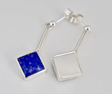 Load image into Gallery viewer, Lapis Lazuli Dangle Drop Earrings