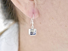 Load image into Gallery viewer, Blue John Square Drop Earrings 7mm