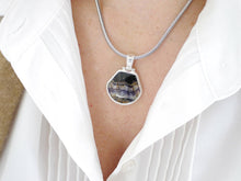 Load image into Gallery viewer, Blue John & Labradorite Double Sided Pendant