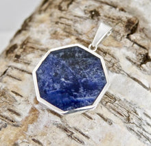 Load image into Gallery viewer, Sodalite &amp; Fluorite Double Sided Pendant