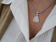 Load image into Gallery viewer, Rainbow Fluorite Triangle Pendant