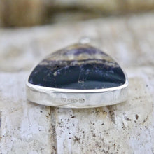 Load image into Gallery viewer, Blue John Rounded Triangle Pendant