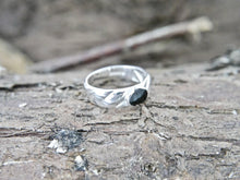 Load image into Gallery viewer, Whitby Jet Silver Ring