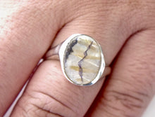 Load image into Gallery viewer, Blue John Oval Silver Ring