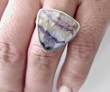 Load image into Gallery viewer, Blue John Triangle Ring 20mm