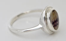 Load image into Gallery viewer, Blue John Silver Ring Oval Design