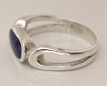 Load image into Gallery viewer, Lapis Lazuli Oval Silver Ring