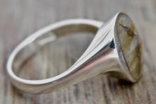 Load image into Gallery viewer, Blue John Oval Silver Ring