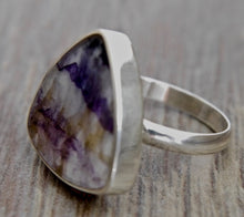 Load image into Gallery viewer, Blue John Triangle Ring 20mm
