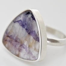 Load image into Gallery viewer, Blue John Triangle Ring 20mm