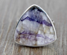 Load image into Gallery viewer, Blue John Triangle Ring 20mm