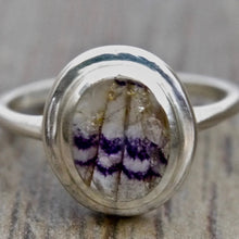 Load image into Gallery viewer, Oval Blue John Silver Ring