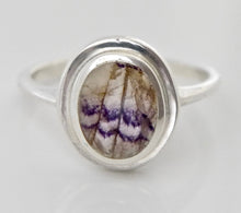 Load image into Gallery viewer, Blue John Silver Ring Oval Design