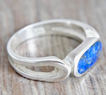 Load image into Gallery viewer, Lapis Lazuli Oval Silver Ring