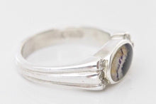 Load image into Gallery viewer, Blue John & Cubic Zirconia Silver Ring