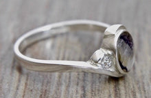 Load image into Gallery viewer, Blue John & Cubic Zirconia Ring