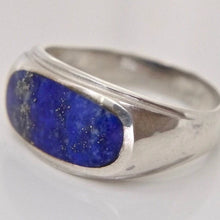 Load image into Gallery viewer, Lapis Lazuli Gents Silver Ring