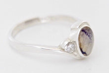 Load image into Gallery viewer, Blue John &amp; Cubic Zirconia Ring